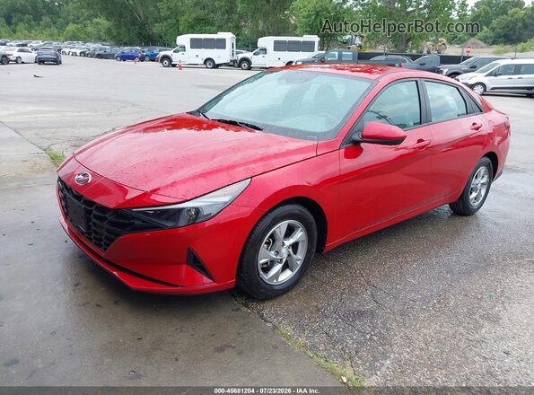 5NPLL4AG3MH045952 2021 HYUNDAI ELANTRA Red Front left