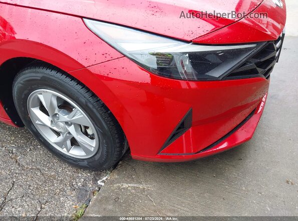 5NPLL4AG3MH045952 2021 HYUNDAI ELANTRA Red Instrument cluster view