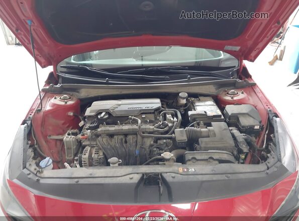 5NPLL4AG3MH045952 2021 HYUNDAI ELANTRA Red Rear view