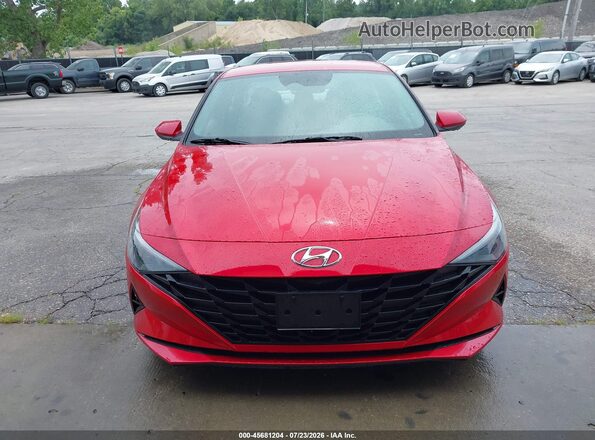 5NPLL4AG3MH045952 2021 HYUNDAI ELANTRA Red 
