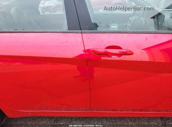 5NPLL4AG3MH045952 2021 HYUNDAI ELANTRA Red Rear interior view