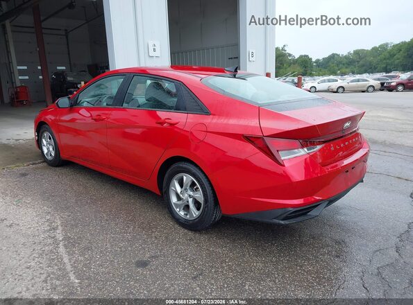 5NPLL4AG3MH045952 2021 HYUNDAI ELANTRA Red Rear left