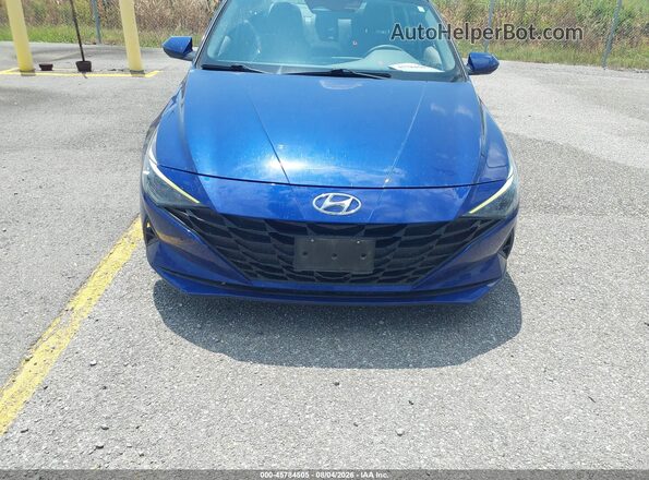 5NPLL4AG3MH047037 2021 HYUNDAI ELANTRA Blue წინა ხედი