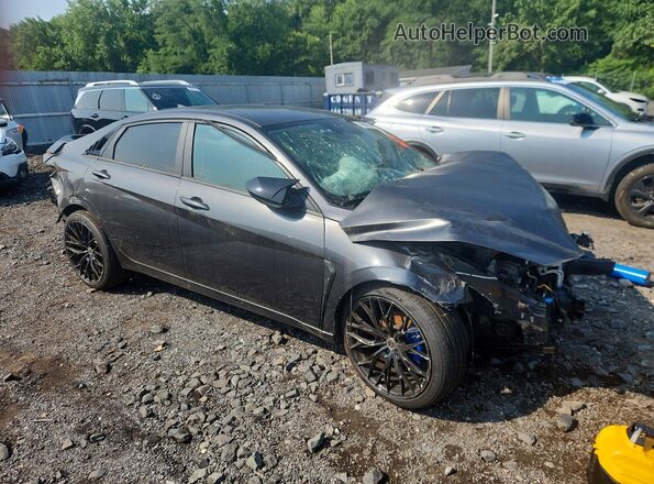 5NPLL4AG3MH049466 2021 HYUNDAI ELANTRA Серый Передняя правая четверть