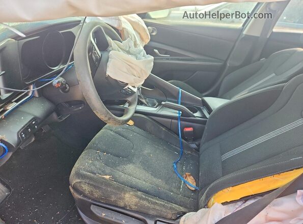 5NPLL4AG3MH049466 2021 HYUNDAI ELANTRA Серый Вид салона спереди