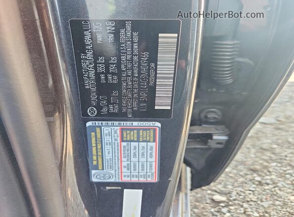 5NPLL4AG3MH049466 2021 HYUNDAI ELANTRA Серый Вид подкапотного пространства