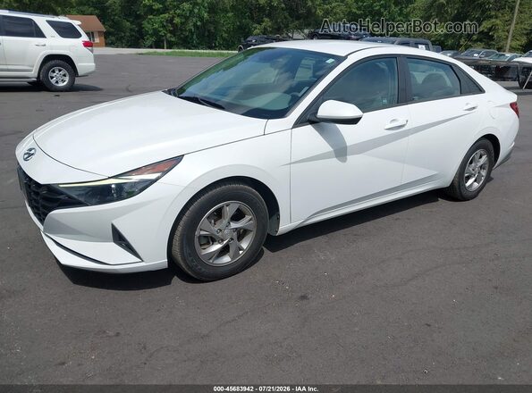 5NPLL4AG3MH049984 2021 HYUNDAI ELANTRA Белый Передняя левая четверть