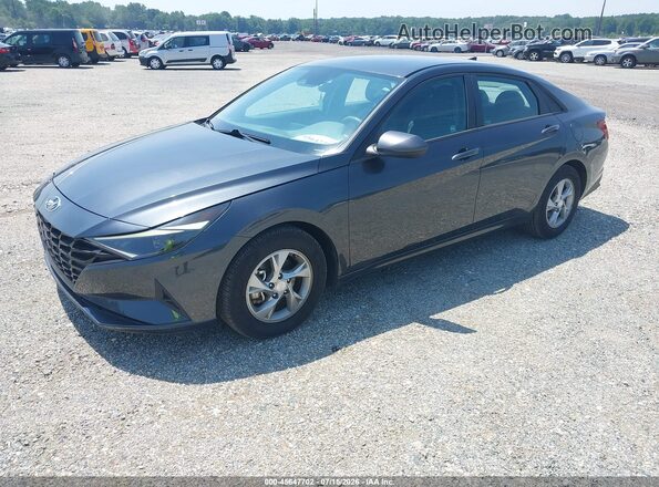 5NPLL4AG3MH050889 2021 HYUNDAI ELANTRA Gray Առջևի ձախ երեք քառորդ տեսարան