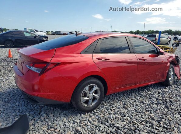 5NPLL4AG4MH029159 2021 HYUNDAI ELANTRA Red უკანა მარჯვენა