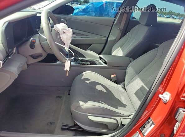 5NPLL4AG4MH029159 2021 HYUNDAI ELANTRA Red წინა სალონის ხედი