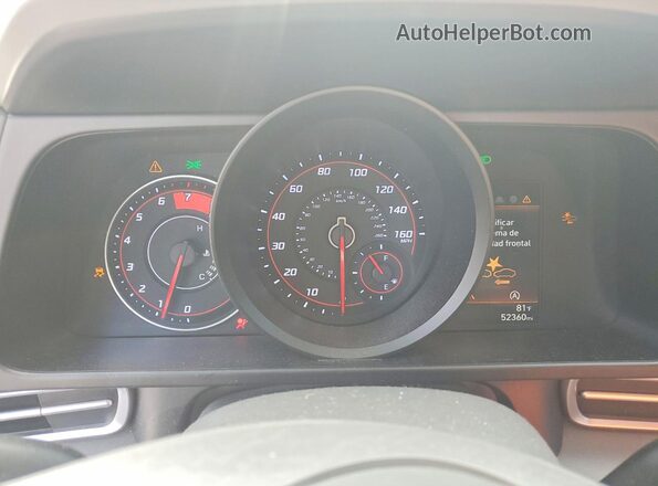 5NPLL4AG4MH029159 2021 HYUNDAI ELANTRA Red ხელსაწყოთა პანელის ხედი