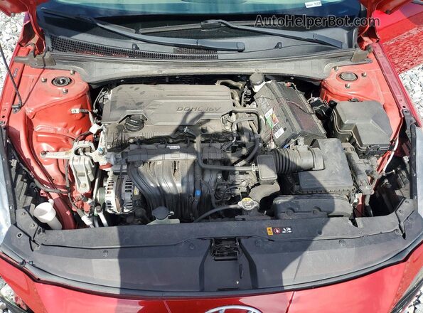 5NPLL4AG4MH029159 2021 HYUNDAI ELANTRA Red უკანა სალონის ხედი