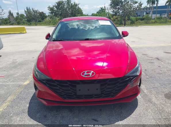 5NPLL4AG4MH036984 2021 HYUNDAI ELANTRA Red Սարքավորումների վահանակի տեսք