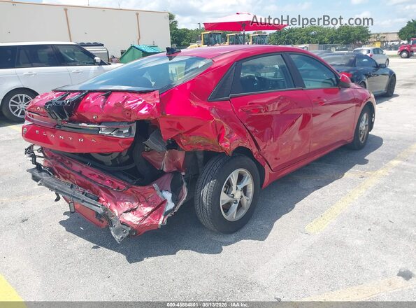 5NPLL4AG4MH036984 2021 HYUNDAI ELANTRA Red Հետևի աջ