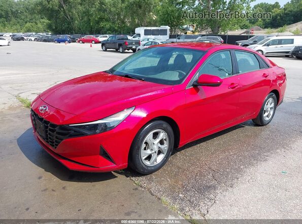 5NPLL4AG4MH046334 2021 HYUNDAI ELANTRA Red Przód lewy
