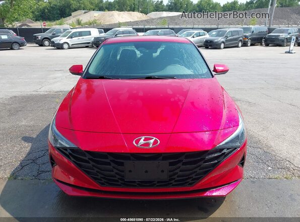 5NPLL4AG4MH046334 2021 HYUNDAI ELANTRA Red 