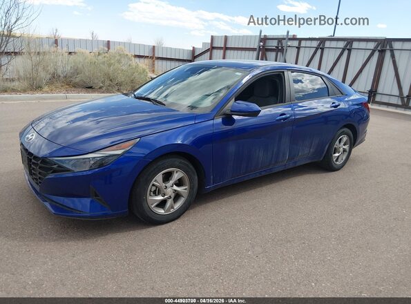 5NPLL4AG4MH046544 2021 HYUNDAI ELANTRA Blue Vista tres cuartos delantera izquierda