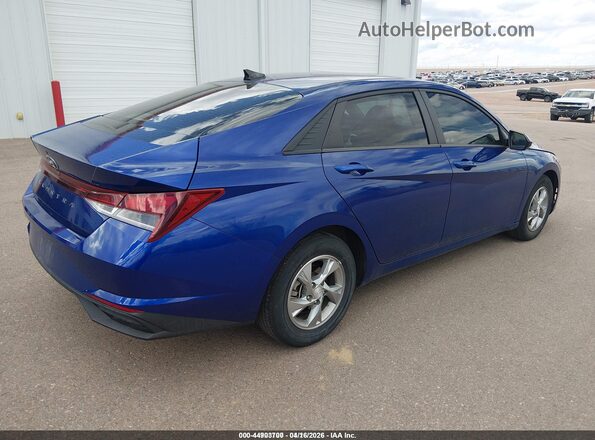 5NPLL4AG4MH046544 2021 HYUNDAI ELANTRA Blue Trasero derecho