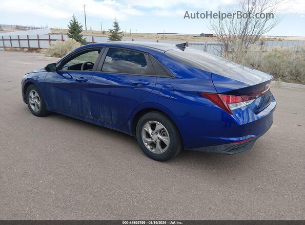 5NPLL4AG4MH046544 2021 HYUNDAI ELANTRA Blue Trasero izquierdo