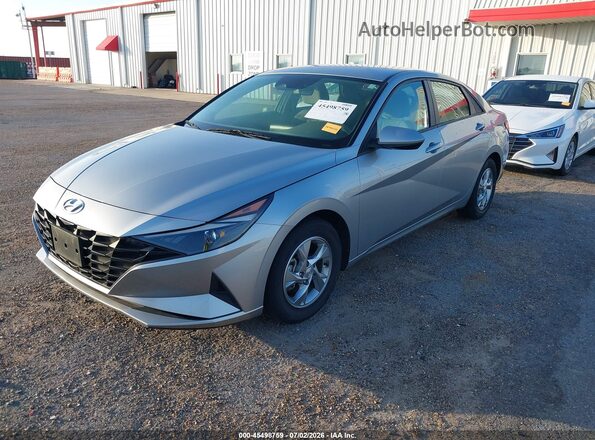5NPLL4AG4MH047242 2021 HYUNDAI ELANTRA Silver წინა მარცხენა ხედი სამი მეოთხედიდან