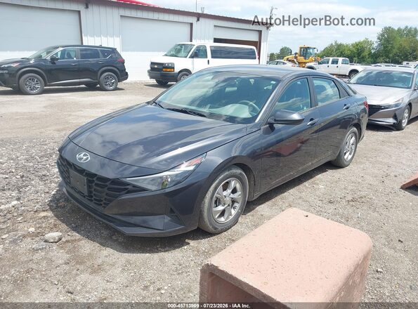 5NPLL4AG4MH049573 2021 HYUNDAI ELANTRA Gray წინა მარცხენა ხედი სამი მეოთხედიდან