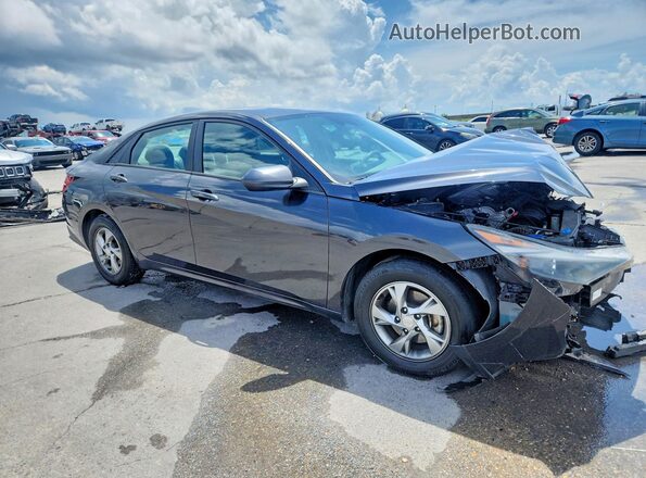 5NPLL4AG4MH050688 2021 HYUNDAI ELANTRA Gray Przód prawy