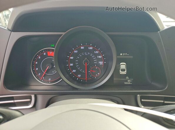 5NPLL4AG4NH079075 2022 HYUNDAI ELANTRA White Vista del cuadro de instrumentos