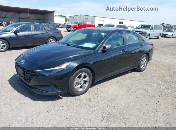 5NPLL4AG5MH045855 2021 HYUNDAI ELANTRA Черный Передняя левая четверть