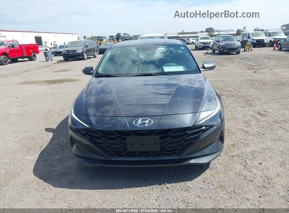 5NPLL4AG5MH048156 2021 HYUNDAI ELANTRA Серый Вид задней части салона