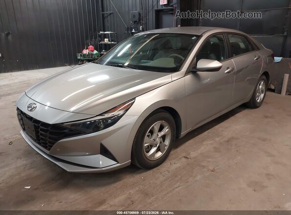 5NPLL4AG5MH049369 2021 HYUNDAI ELANTRA Silver Առջևի ձախ երեք քառորդ տեսարան