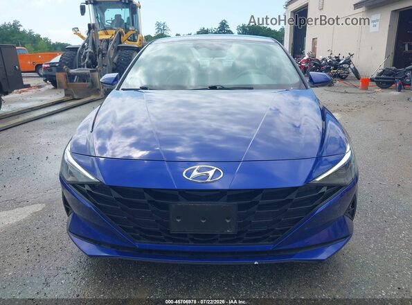 5NPLL4AG6MH044195 2021 HYUNDAI ELANTRA Blue Սալոնի 360 աստիճան տեսք