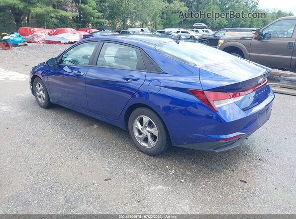 5NPLL4AG6MH044195 2021 HYUNDAI ELANTRA Blue Հետևի ձախ