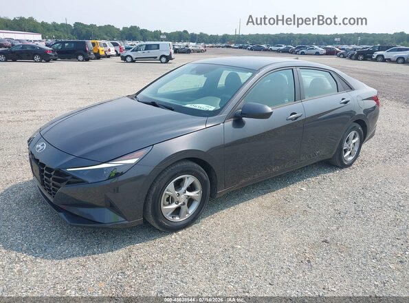 5NPLL4AG6MH047114 2021 HYUNDAI ELANTRA Gray Առջևի ձախ երեք քառորդ տեսարան