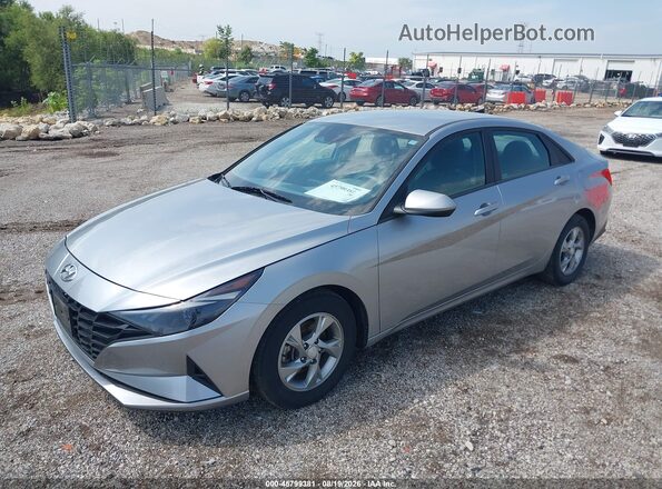 5NPLL4AG6MH047212 2021 HYUNDAI ELANTRA Silver წინა მარცხენა ხედი სამი მეოთხედიდან