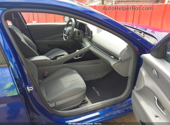 5NPLL4AG6MH050059 2021 HYUNDAI ELANTRA Blue წინა სალონის ხედი