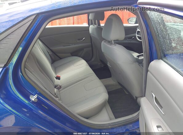 5NPLL4AG6MH050059 2021 HYUNDAI ELANTRA Blue VIN კოდის სტიკერის ხედი