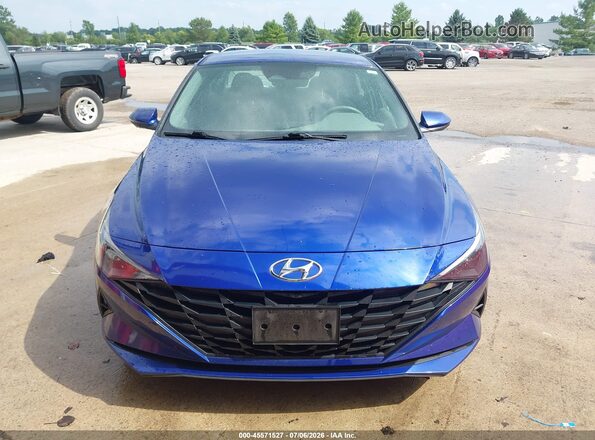5NPLL4AG6MH050059 2021 HYUNDAI ELANTRA Blue უკანა სალონის ხედი