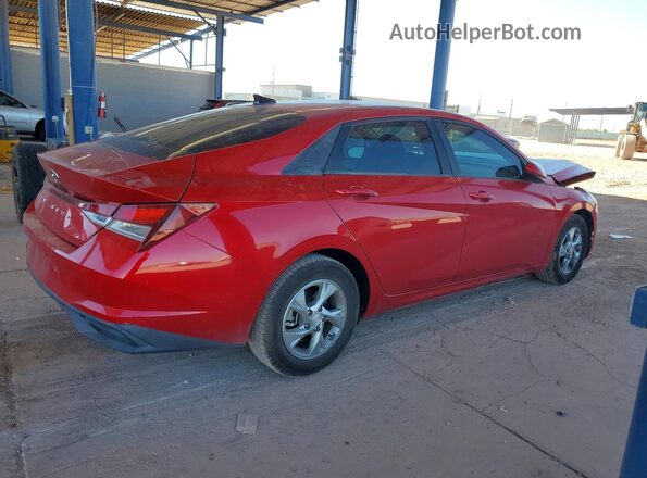 5NPLL4AG7MH036493 2021 HYUNDAI ELANTRA Red უკანა მარჯვენა