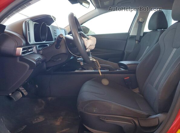 5NPLL4AG7MH036493 2021 HYUNDAI ELANTRA Red წინა სალონის ხედი