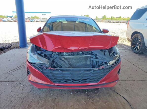 5NPLL4AG7MH036493 2021 HYUNDAI ELANTRA Red წინა ხედი