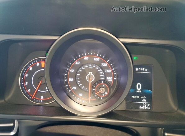 5NPLL4AG7MH040964 2021 HYUNDAI ELANTRA Silver Vista del cuadro de instrumentos