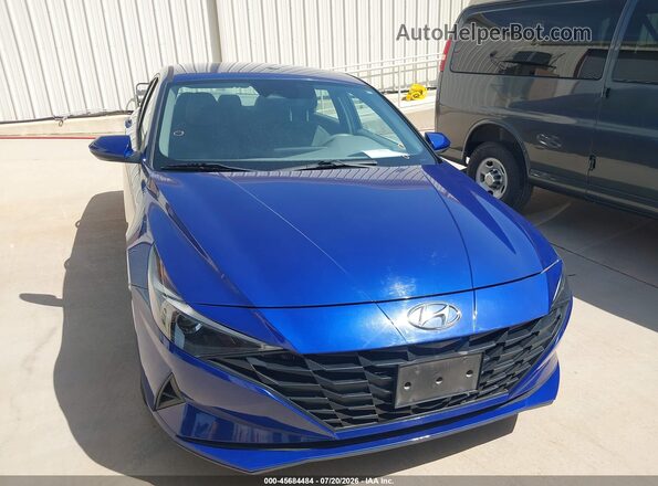 5NPLL4AG7MH044190 2021 HYUNDAI ELANTRA Blue Widok wnętrza 360 stopni