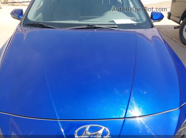 5NPLL4AG7MH044190 2021 HYUNDAI ELANTRA Blue Widok zestawu wskaźników