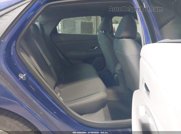 5NPLL4AG7MH046537 2021 HYUNDAI ELANTRA Blue VIN კოდის სტიკერის ხედი