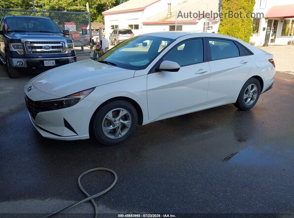5NPLL4AG7MH049129 2021 HYUNDAI ELANTRA Белый Передняя левая четверть