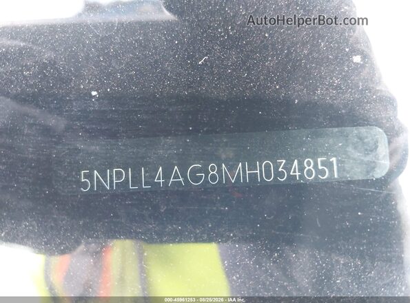 5NPLL4AG8MH034851 2021 HYUNDAI ELANTRA Silver 