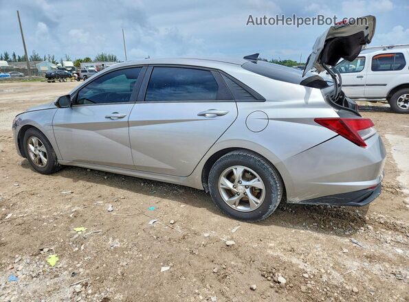 5NPLL4AG8MH046871 2021 HYUNDAI ELANTRA Silver Rear left