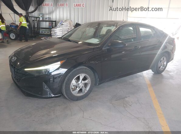 5NPLL4AG8MH047342 2021 HYUNDAI ELANTRA Black Przód lewy