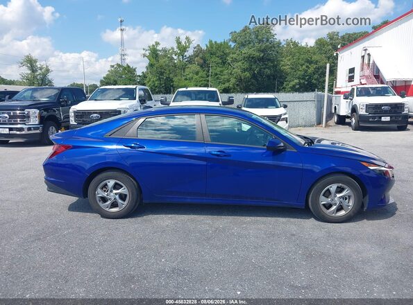 5NPLL4AG8MH049351 2021 HYUNDAI ELANTRA Blue უკანა სალონის ხედი
