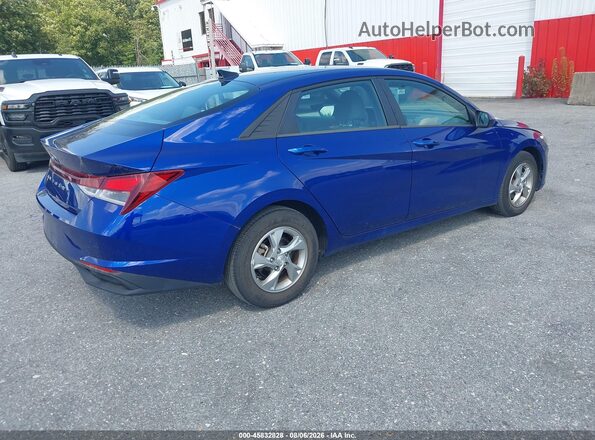5NPLL4AG8MH049351 2021 HYUNDAI ELANTRA Blue უკანა მარჯვენა